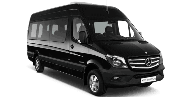 Black executive passenger van