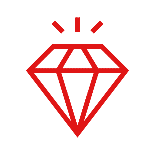 Luxury diamond icon representing premium Boston Luxury Chauffeur black car service quality