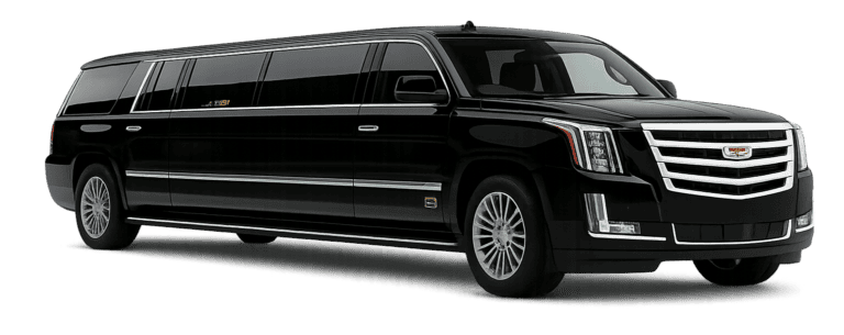 Black stretch limousine for weddings and special occasions